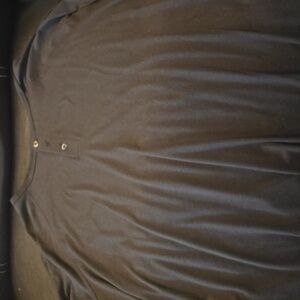 Fresh clean tees black Henley shirt XL